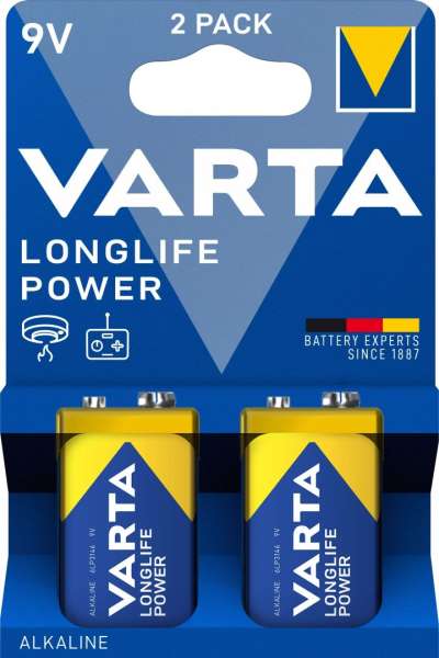 Varta 9V Alkáli Elem 2db/csomag
