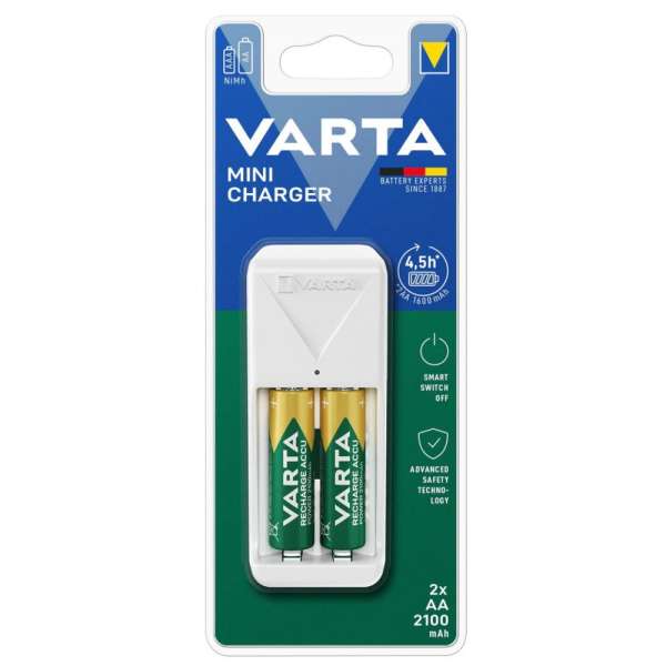 Varta Mini Charger + 2x AA 2100mAh