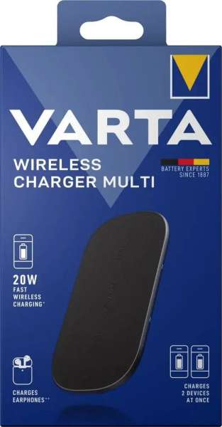 Varta Wireless Charger Multi Black