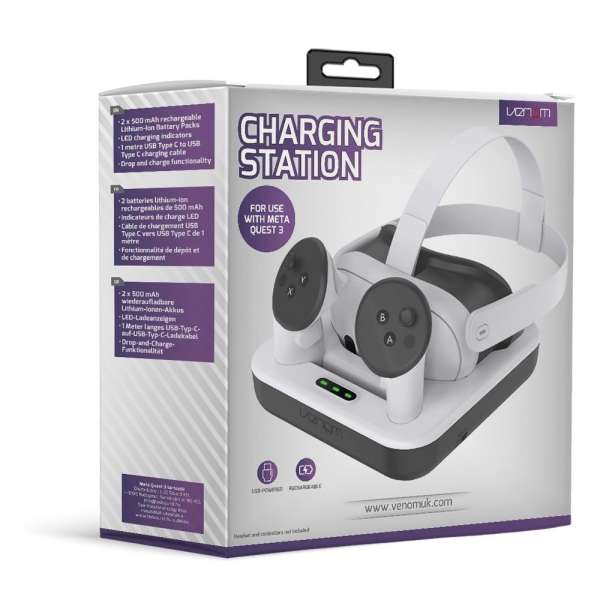 Venom VS4210 Meta Quest 3 Charging Station White