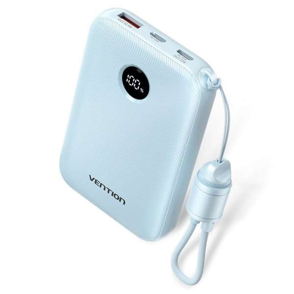 Vention 10000mAh Power Bank Blue