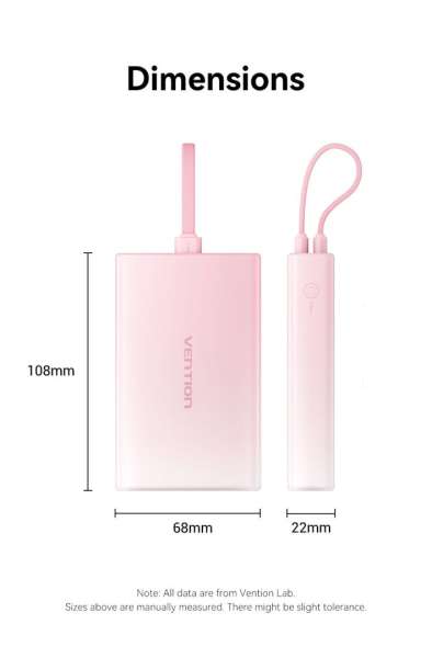 Vention 10000mAh Power Bank Gradient Blue