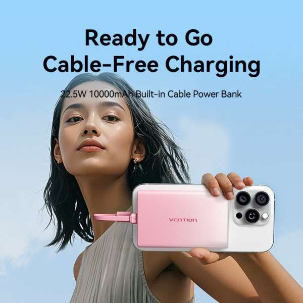 Vention 10000mAh Power Bank Gradient Gold