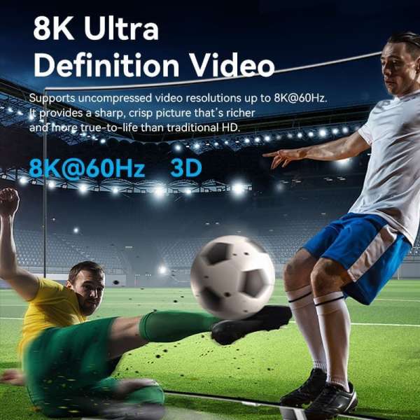 Vention 2-Port Bi-Directional 8K HDMI Switcher Grey