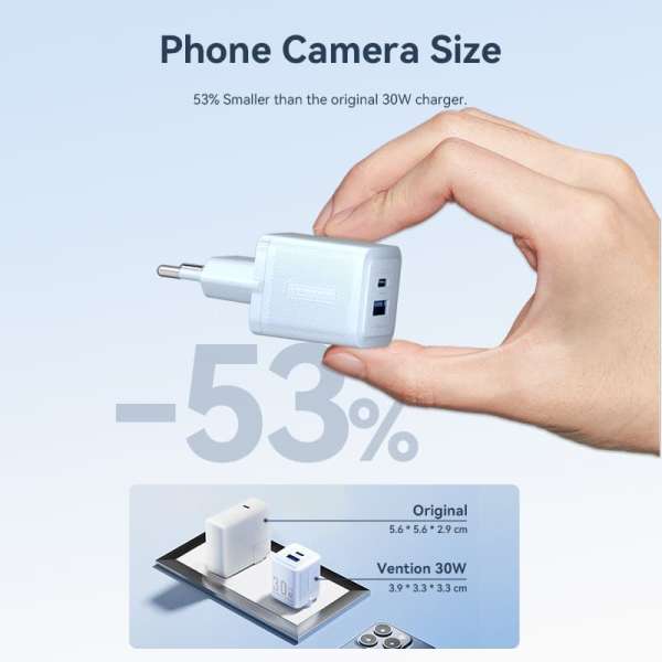 Vention 2-Port USB Charger White