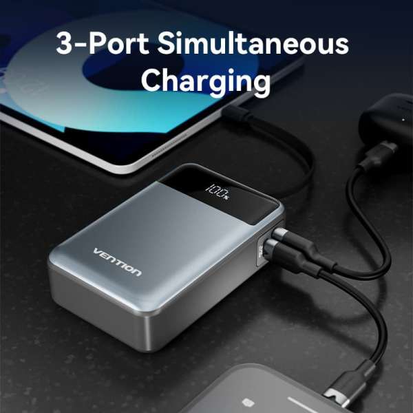 Vention 20000mAh Power Bank Black