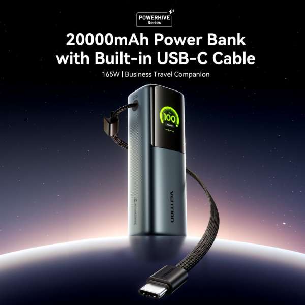 Vention 20000mAh Power Bank Grey