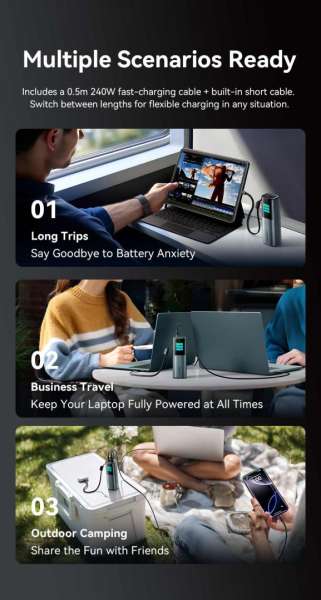 Vention 20000mAh Power Bank Grey