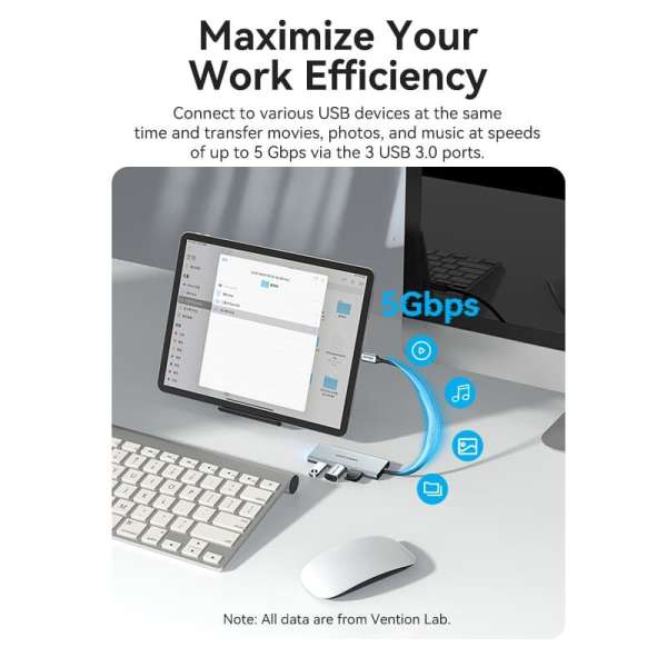 Vention 7-in-1 USB-C Docking Station