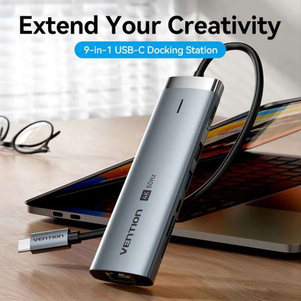 Vention 9-in-1 USB-C Docking Station