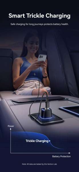 Vention Car Charger Black