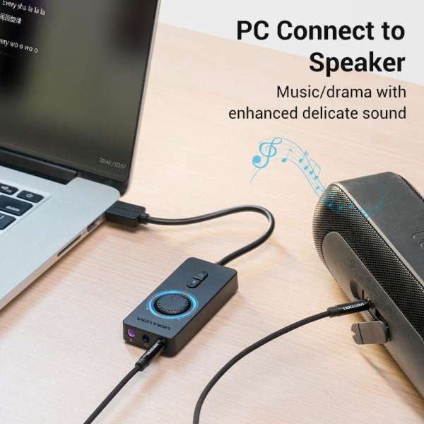 Vention CDRBF USB2.0 Hangkártya