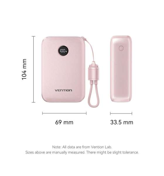 Vention FKBB0-C 20000mah PowerBank Black