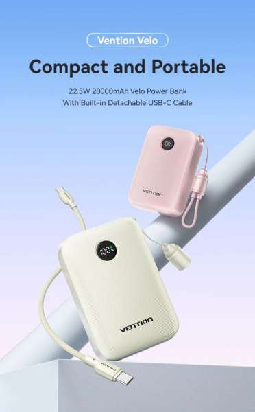 Vention FKBB0-C 20000mah PowerBank Black