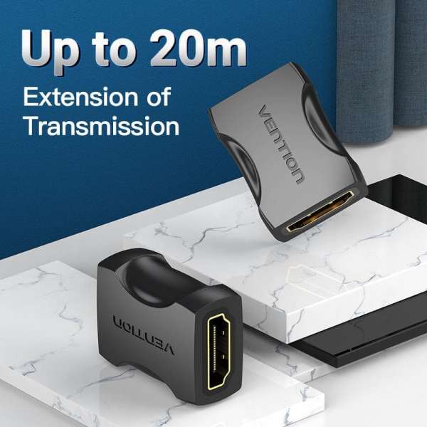 Vention HDMI Female to Female Coupler Adapter Black