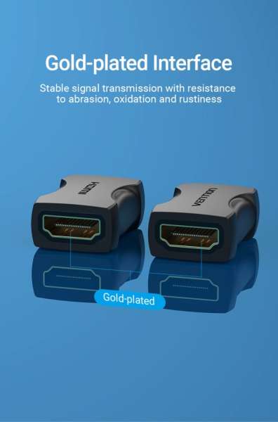 Vention HDMI Female to Female Coupler Adapter Black