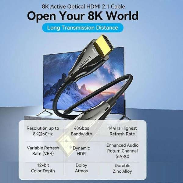Vention HDMI to HDMI HD male/male cable 25m Black