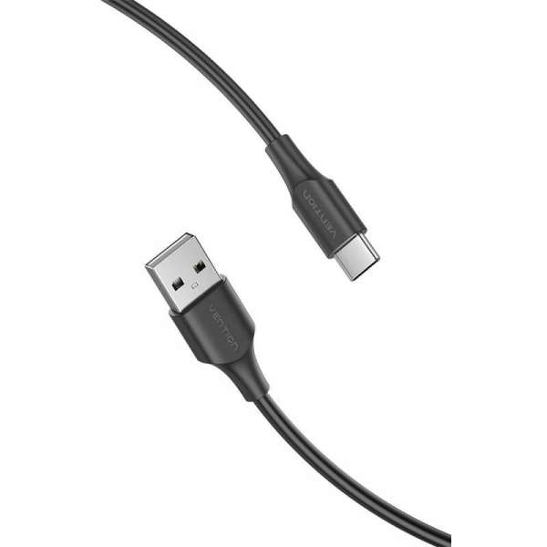 Vention USB-A 2.0/M to USB-C/M cable 0,5m Black