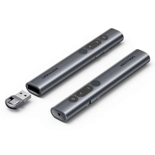Vention KQIH0 Wireless Presenter Red Laser Grey