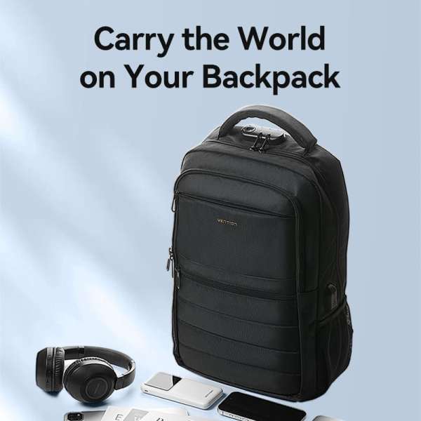 Vention KRK 20l BK waterproof Laptop Backpack 17" Black