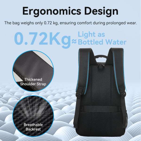 Vention KRK 20l BK waterproof Laptop Backpack 17" Black
