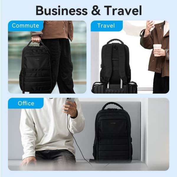Vention KRK 20l BK waterproof Laptop Backpack 17" Black