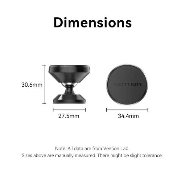 Vention Magnetic Car Holder Black
