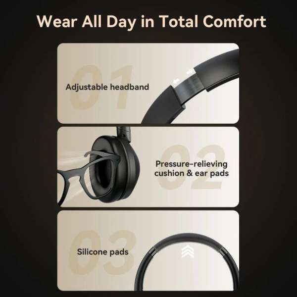 Vention SoundMate Wireless On-Ear Bluetooth Headset Black