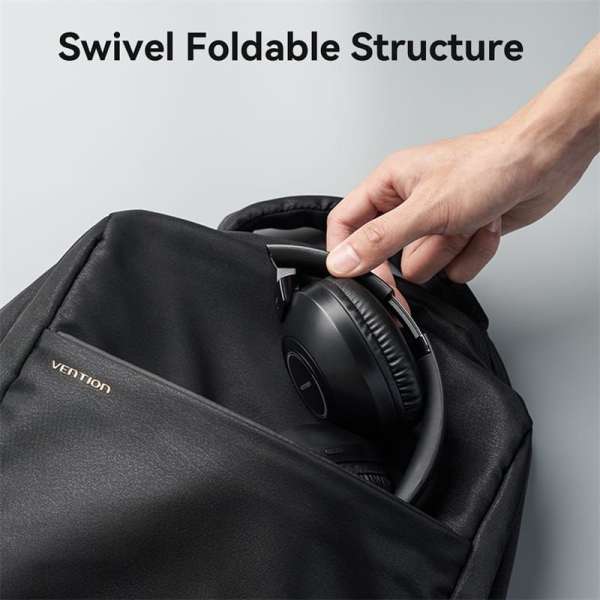 Vention SoundMate Wireless On-Ear Bluetooth Headset Black