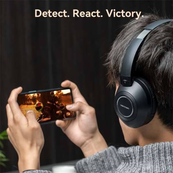 Vention SoundMate Wireless On-Ear Bluetooth Headset Black