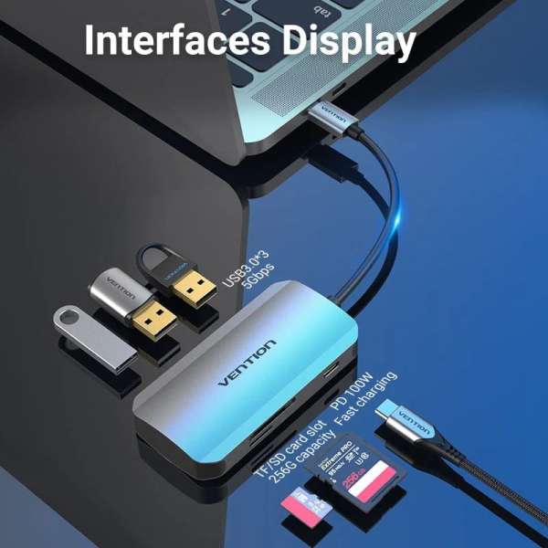 Vention TNHHB USB3.0 Card Reader Silver