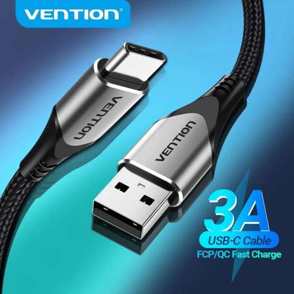 Vention USB 2.0 A Male to C Male 3A Cable 1m Black