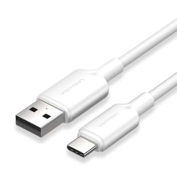 Vention USB 2.0 A Male to C Male 3A PVC Type cable 2m White