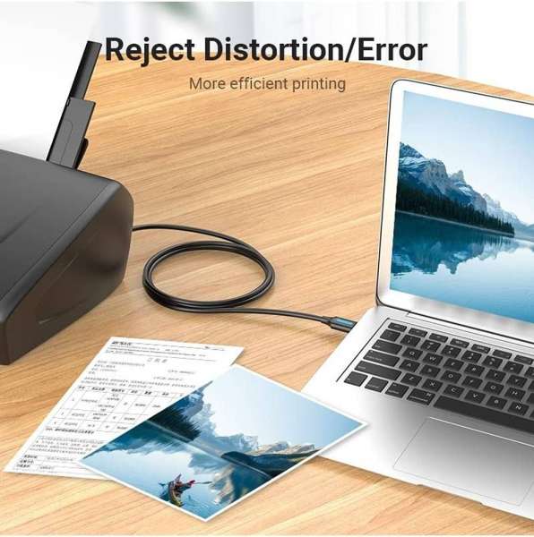 Vention USB 2.0 USB-A to USB-B cable 2m Black