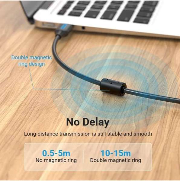 Vention USB 2.0 USB-A to USB-B cable 2m Black