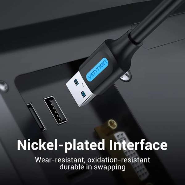 Vention USB 3.0 A Male to A Male Cable 0,5m Black