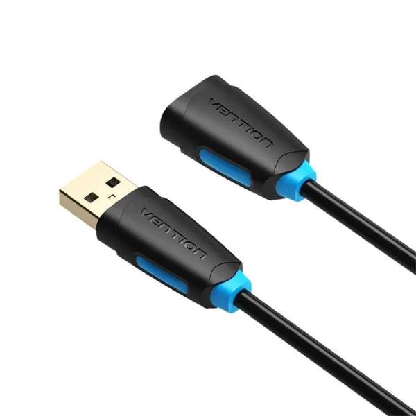 Vention USB-A 2.0/M to USB-A 2.0/F cable 3m Black