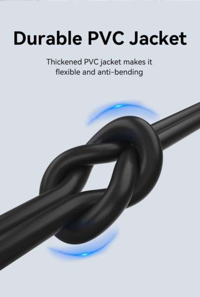 Vention USB-A 2.0/M to USB-C/M cable 1,5m Black
