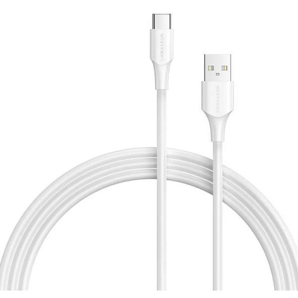Vention USB-A 2.0/M to USB-C/M cable 2m White