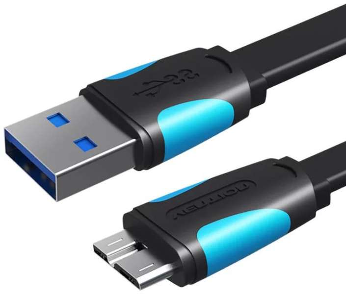 Vention USB-A 3.0/M to Micro USB-B cable 0,2m Black