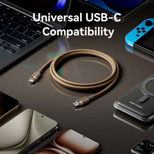 Vention USB-C to C 2.0 5A 240W cable 1m Black