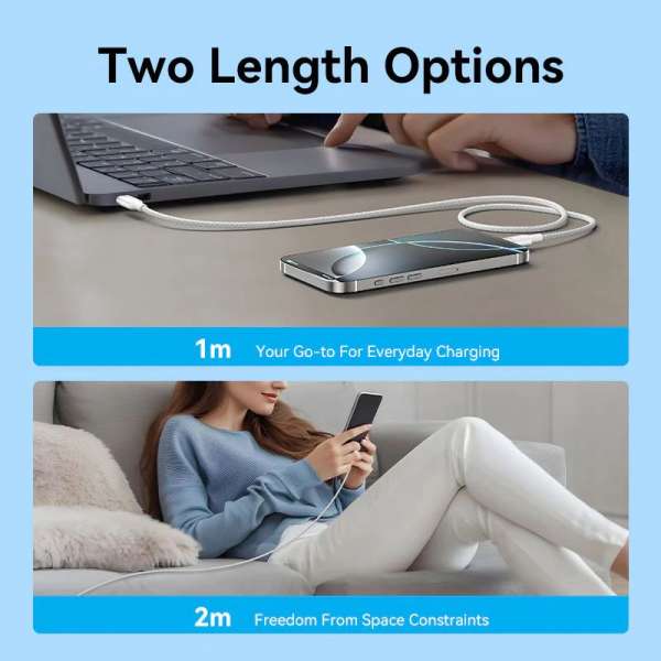 Vention USB-C to C 2.0 5A 240W cable 2m White