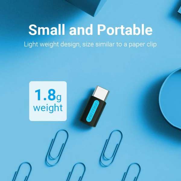 Vention USB-C to microUSB Adapter Black
