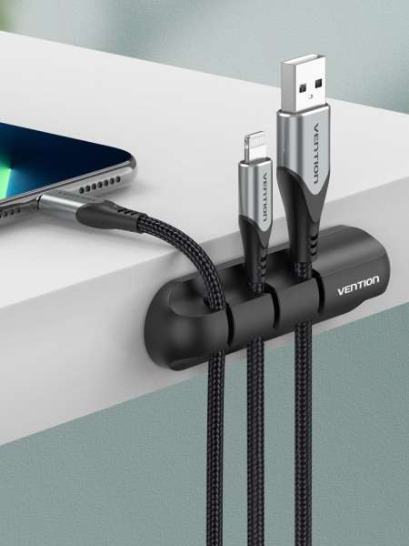 Vention 3 Ports Desktop Cable Manager Black