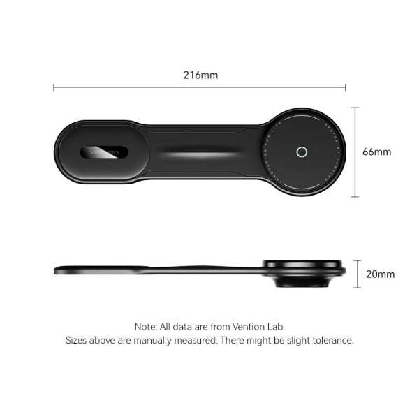 Vention Wireless Car Mount Charger Black