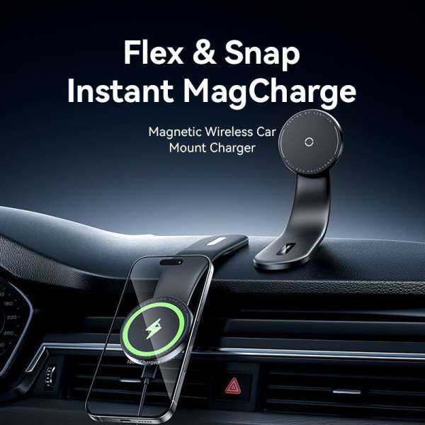 Vention Wireless Car Mount Charger Black