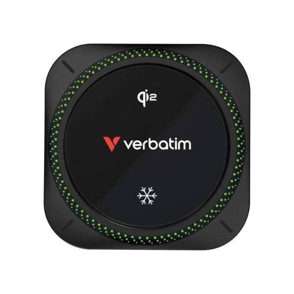 Verbatim Charge´n´Drive Magnetic Wireless Car Charger Qi2 Technology and RGB Lighting Black