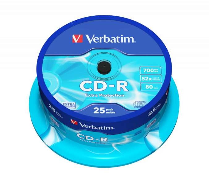 Verbatim DataLife CD-R 80 52x 25db/henger (25-ös címke)