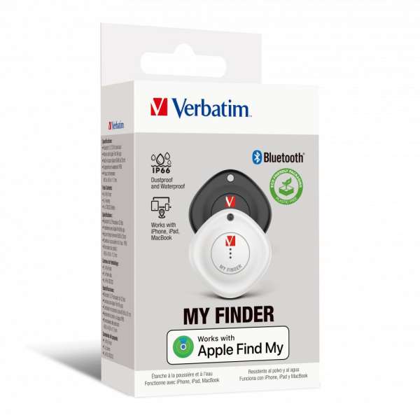 Verbatim My Finder Bluetooth Tracker (2 Pack) Black/White