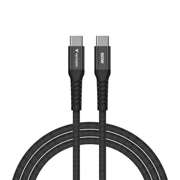 Verbatim Sync&Charge USB-C/USB-C 60W Magnetic cable 1,2m Black